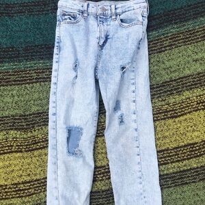 Art Class Light Blue Distressed Kids Jeans